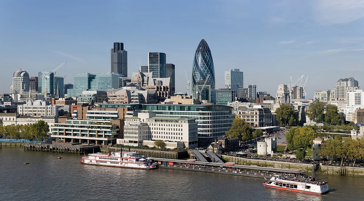London skyline: editorial context for commercial infrastructure