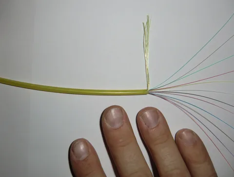 Illustrative equipment reference: "fiber cable" for Albania project planning