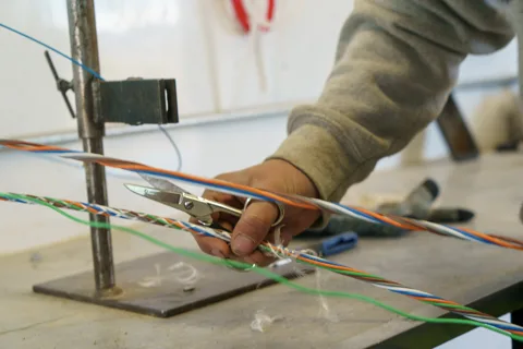 Illustrative equipment reference: "fiber cable" for Estonia project planning