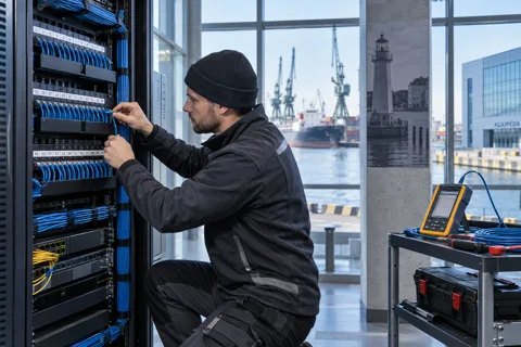 Generated service illustration: Structured cabling for Lithuania project planning