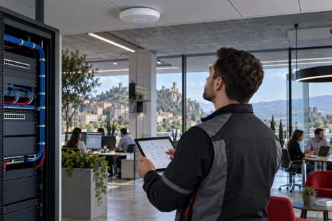 Generated service illustration: Network infrastructure and Wi-Fi for San Marino project planning