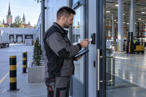 Generated service illustration: Access control and security integration for Serbia project planning
