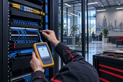 Generated service illustration: Structured cabling for Ukraine project planning