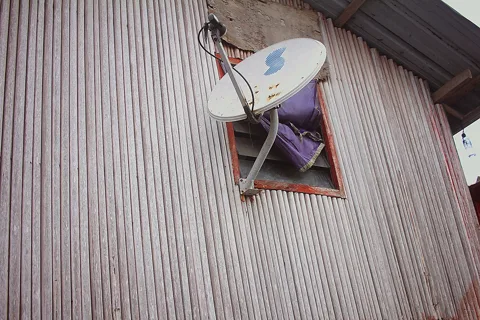 Illustrative equipment reference: "satellite dish" for Panama project planning