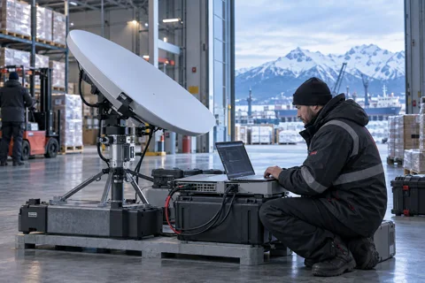 Generated service illustration: Remote connectivity and secure administration for Alaska project planning