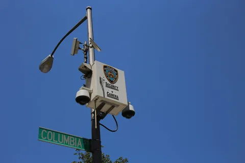 Illustrative equipment reference: "surveillance camera" for California project planning
