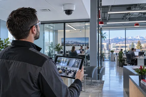 Generated service illustration: Commercial CCTV installation for Colorado project planning