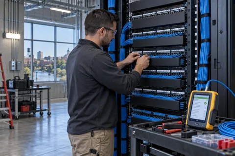 Generated service illustration: Structured cabling for Georgia project planning