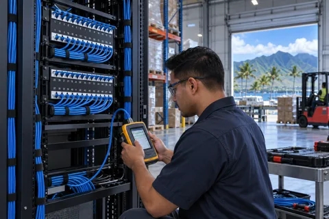 Generated service illustration: Structured cabling for Hawaii project planning