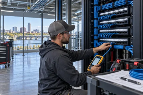 Generated service illustration: Structured cabling for Iowa project planning