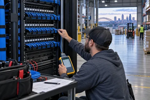 Generated service illustration: Structured cabling for Kansas project planning