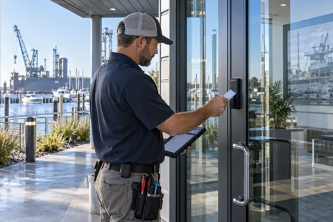 Generated service illustration: Access control and security integration for Louisiana project planning