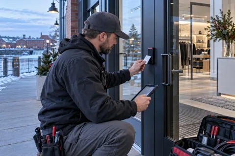 Generated service illustration: Access control and security integration for Maine project planning