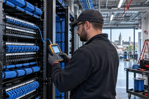 Generated service illustration: Structured cabling for Massachusetts project planning