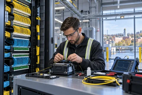 Generated service illustration: Private fibre infrastructure for New Hampshire project planning