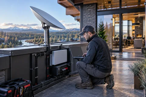 Generated service illustration: Remote connectivity and secure administration for Oregon project planning