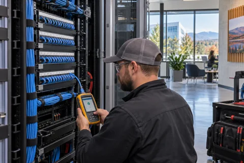 Generated service illustration: Structured cabling for Vermont project planning