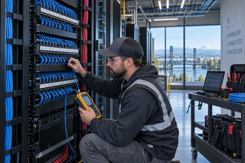 Generated service illustration: Structured cabling for Washington project planning