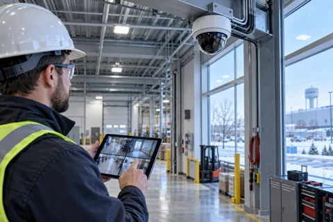 Generated service illustration: Commercial CCTV installation for Wisconsin project planning